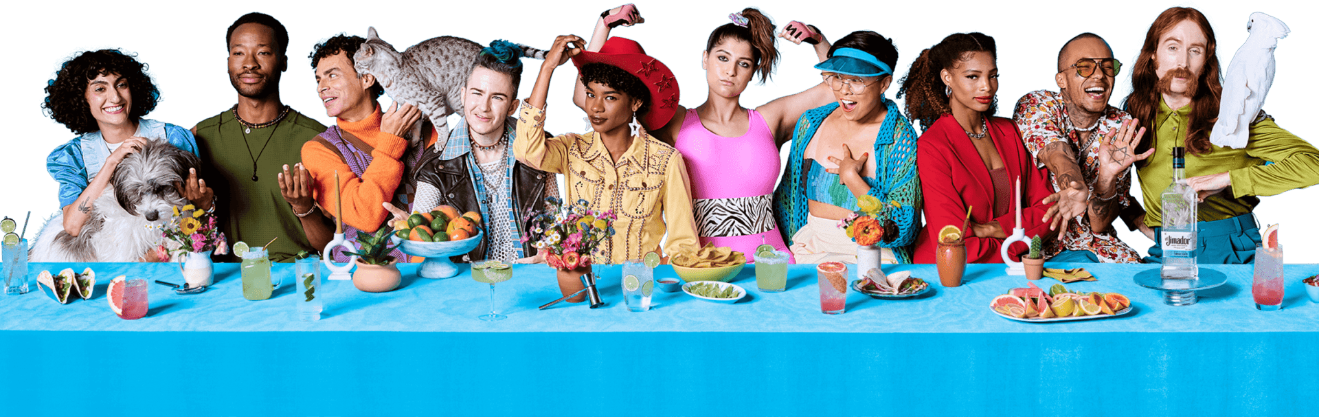 A diverse group of friends gathered together